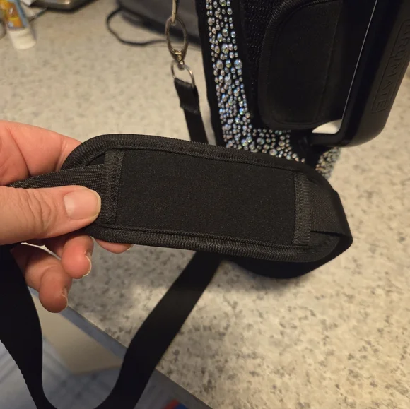 Rhinestone Studded Tumbler Holder with Strap - Picture 6 of 6